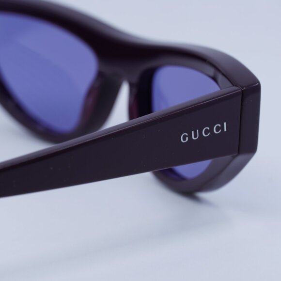?️ New Gucci GG1919S 007 Sunglasses - Plum Frame, Violet Lenses main image 5
